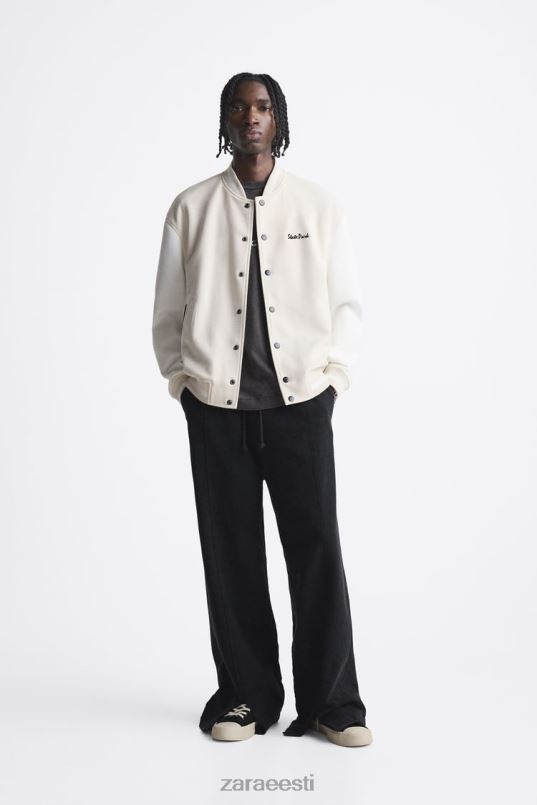 Zara tikitud bomber jope mehed taupe pruun Riietus 42F0H1134