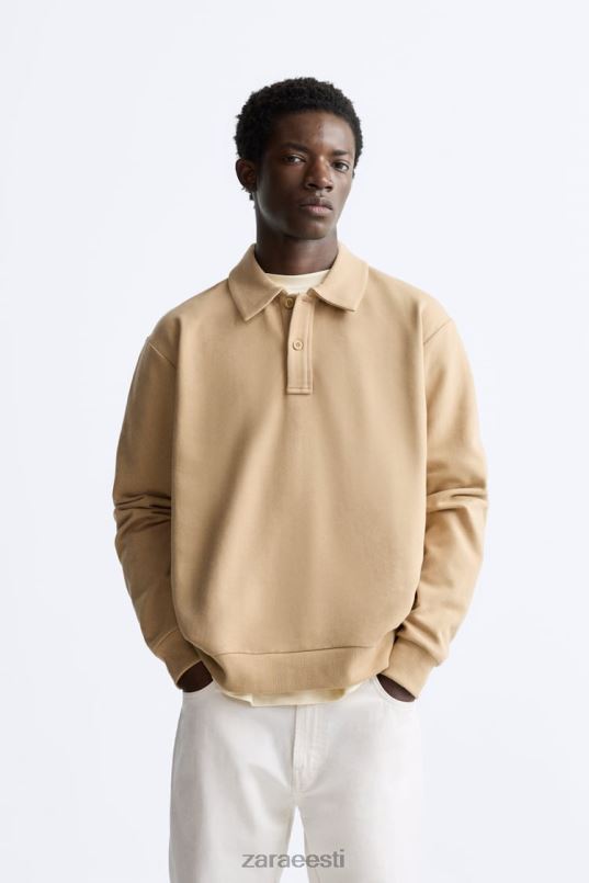 Zara polo dressipluus mehed hele päevitus Riietus 42F0H1232