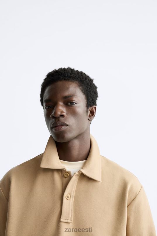 Zara polo dressipluus mehed hele päevitus Riietus 42F0H1232