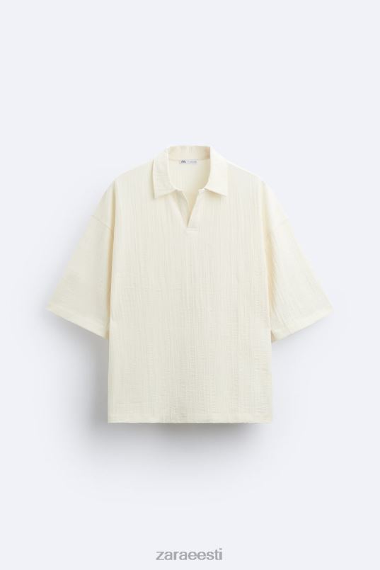 Zara tekstureeritud polo mehed beež Riietus 42F0H1223