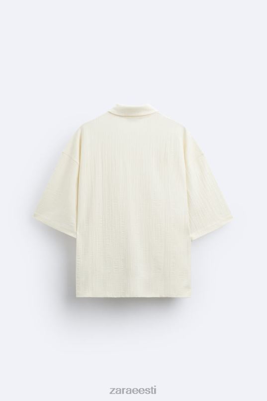 Zara tekstureeritud polo mehed beež Riietus 42F0H1223