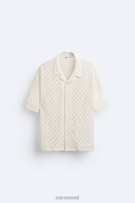 Zara heegeldatud tekstuuriga särk mehed beež Riietus 42F0H1009