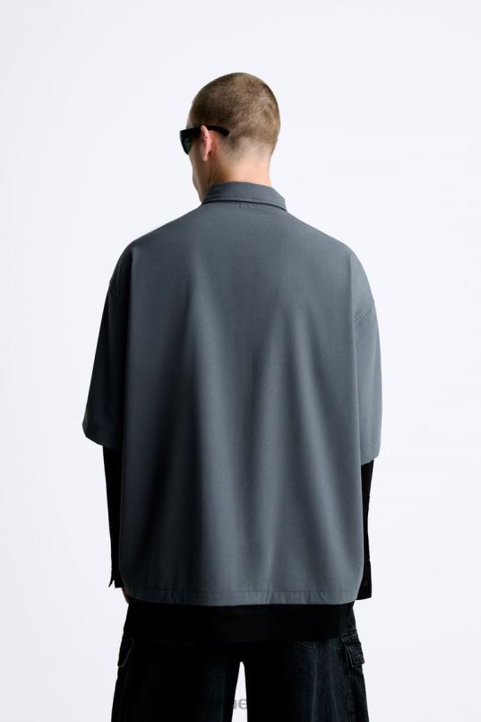 Zara kihiline varrukatega särk mehed antratsiithall Riietus 42F0H974