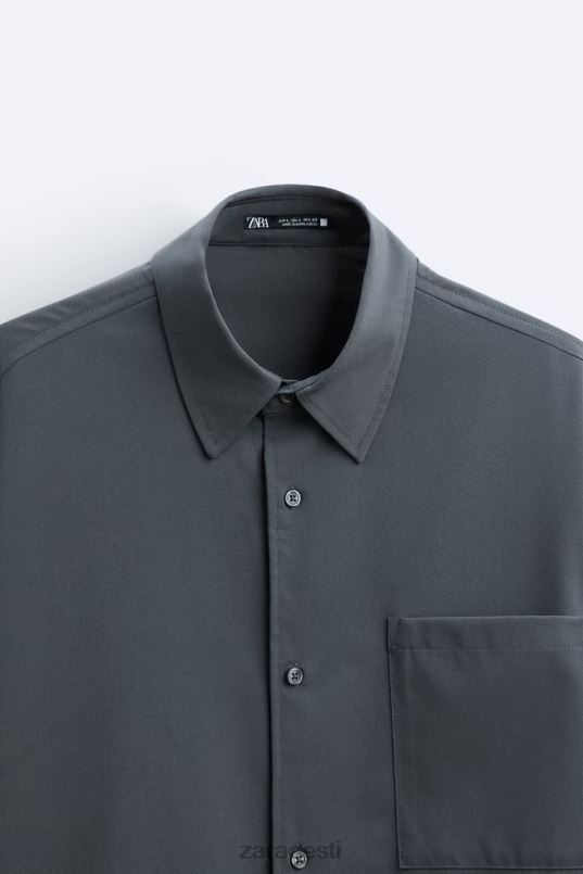 Zara kihiline varrukatega särk mehed antratsiithall Riietus 42F0H974