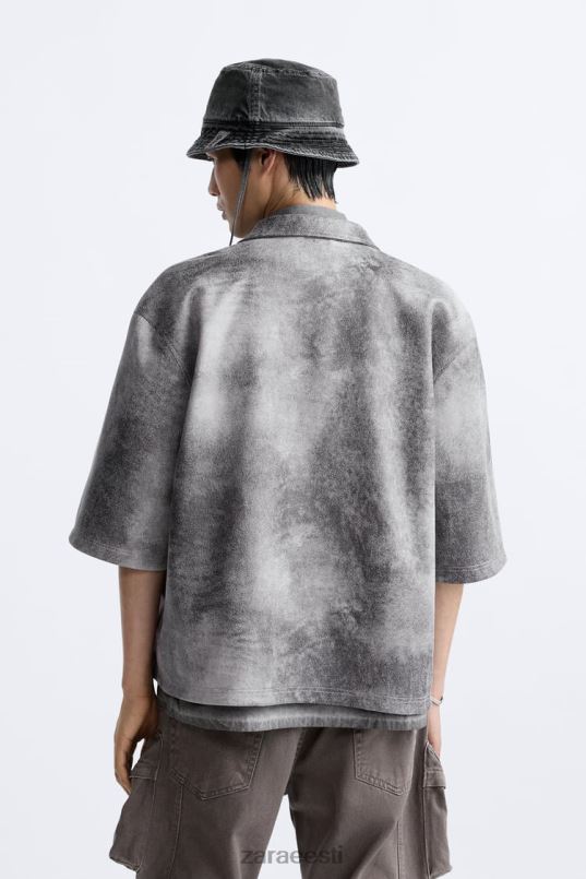 Zara kunstnahast pestud pealissärk mehed antratsiithall Riietus 42F0H1169