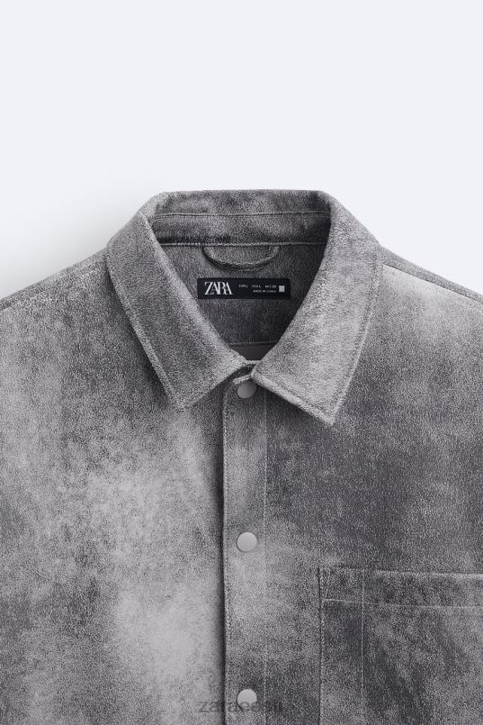 Zara kunstnahast pestud pealissärk mehed antratsiithall Riietus 42F0H1169