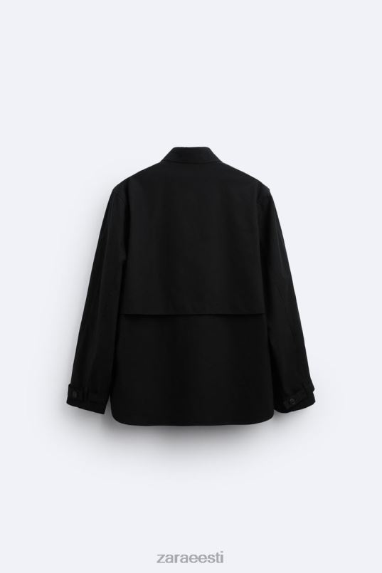 Zara puuvillane - linane särk mehed antratsiithall Riietus 42F0H1173