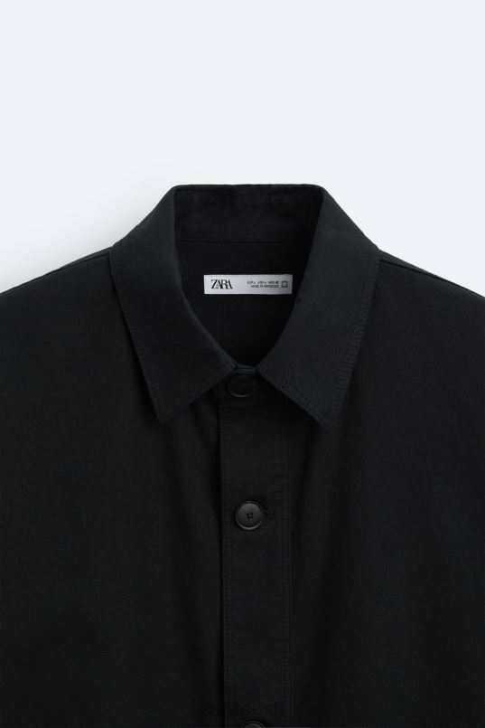 Zara puuvillane - linane särk mehed antratsiithall Riietus 42F0H1173