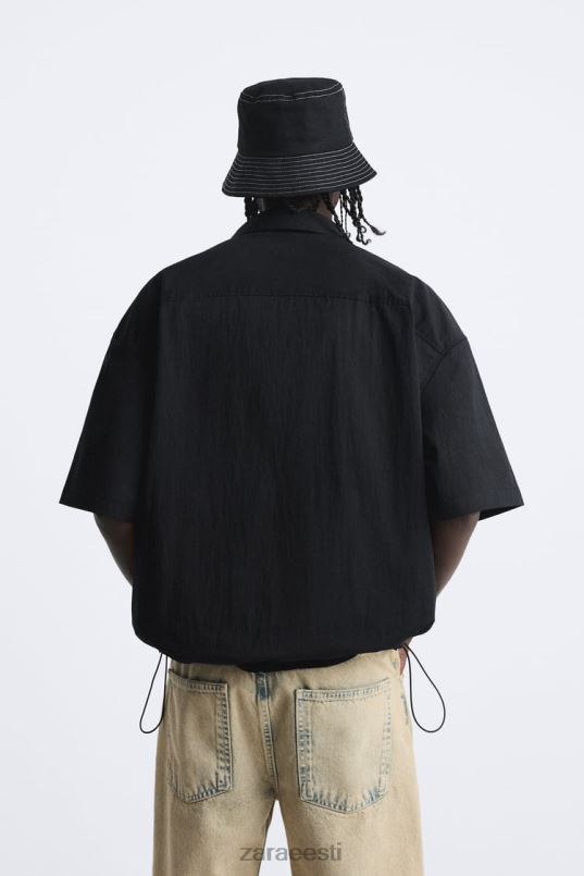 Zara reguleeritava kandiga särk mehed must Riietus 42F0H988