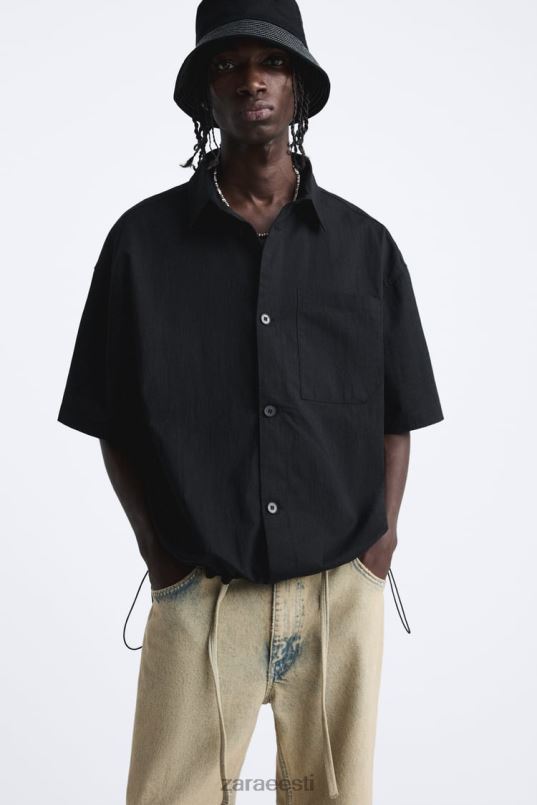 Zara reguleeritava kandiga särk mehed must Riietus 42F0H988