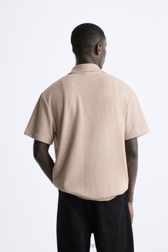 Zara struktureeritud särk mehed hele pruun Riietus 42F0H994