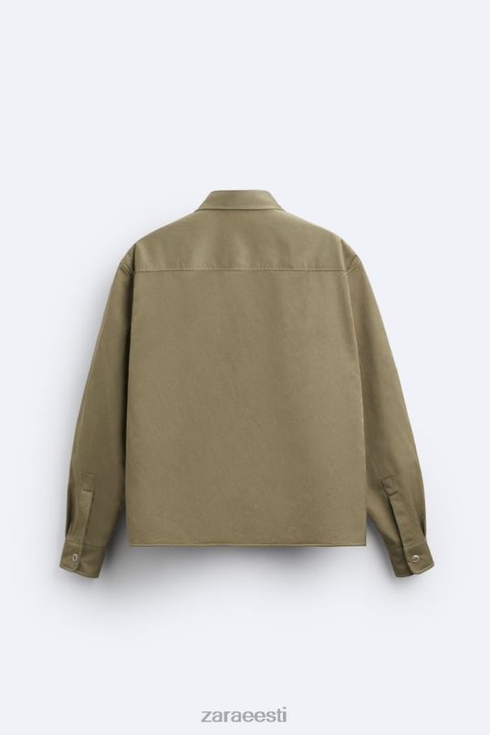 Zara tehniline särk piiratud väljaanne mehed oliiviroheline Riietus 42F0H1182