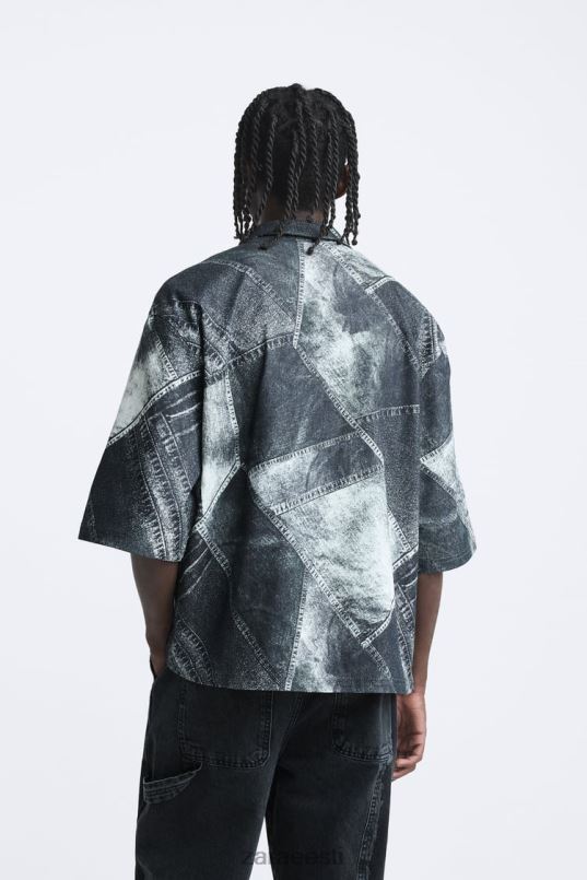 Zara teksariidest ülesärk mehed trükitud Riietus 42F0H1170