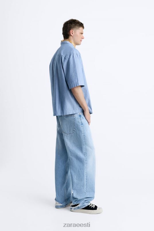 Zara teksasärk mehed sinine Riietus 42F0H979