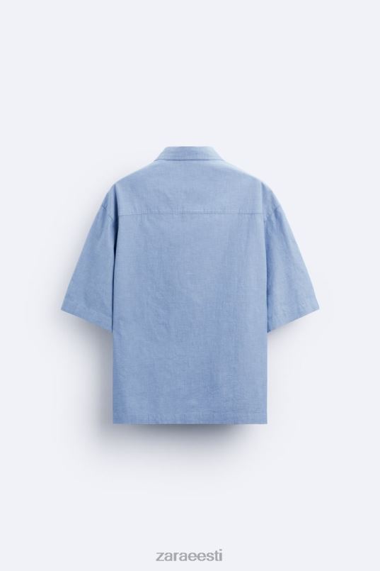 Zara teksasärk mehed sinine Riietus 42F0H979