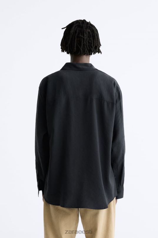 Zara vedel modaalsegu särk mehed must Riietus 42F0H972