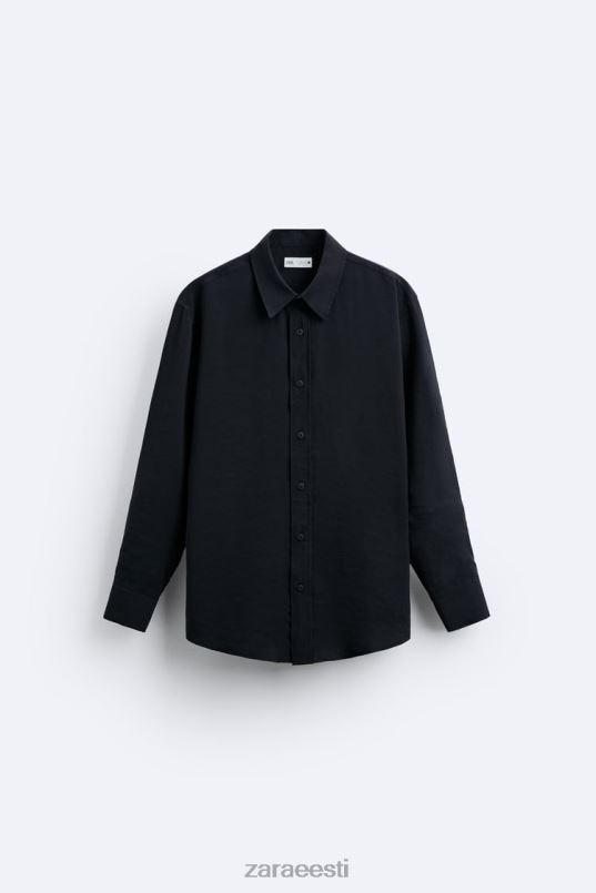 Zara vedel modaalsegu särk mehed must Riietus 42F0H972