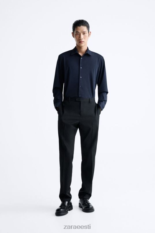 Zara veniv särk mehed mereväe sinine Riietus 42F0H997