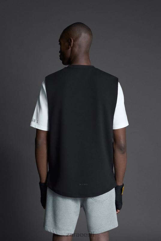 Zara bokseri treeningu tank top mehed must Riietus 42F0H1198