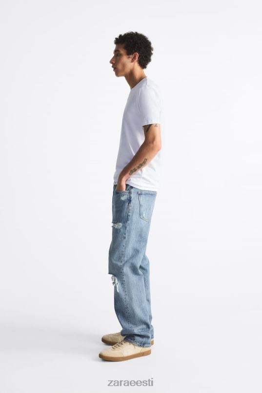 Zara põhiline slim fit T-särk mehed valge Riietus 42F0H1195