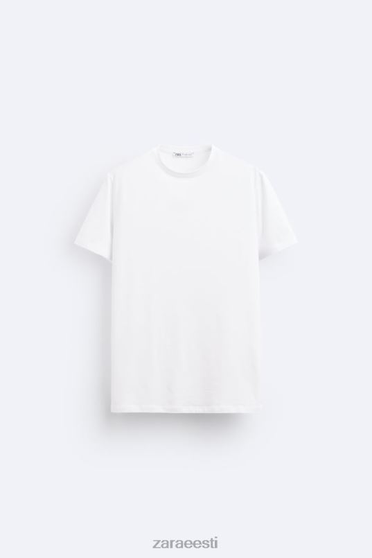Zara põhiline slim fit T-särk mehed valge Riietus 42F0H1195