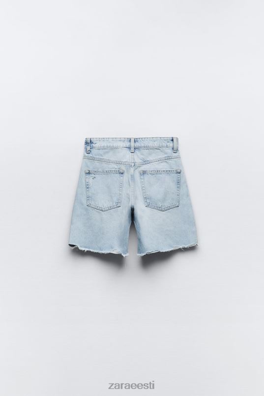 Zara keskmise kõrgusega trf-teksapüksid naised sinine Riietus 42F0H587