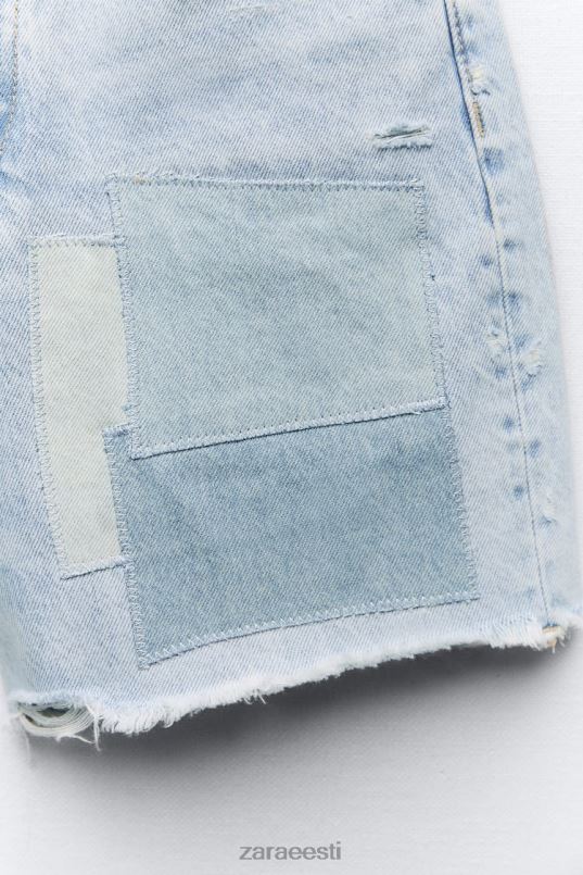 Zara keskmise kõrgusega trf-teksapüksid naised sinine Riietus 42F0H587