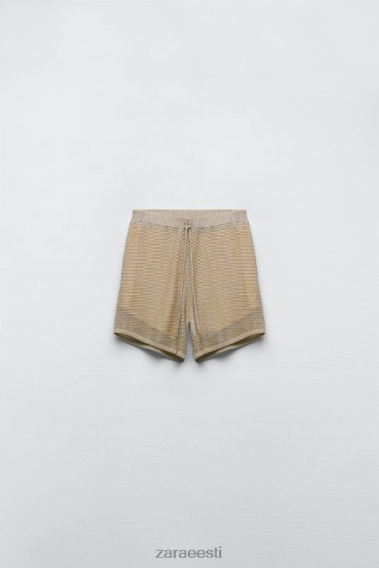 Zara koo metallniidiga lühikesed püksid naised kuldne Riietus 42F0H618