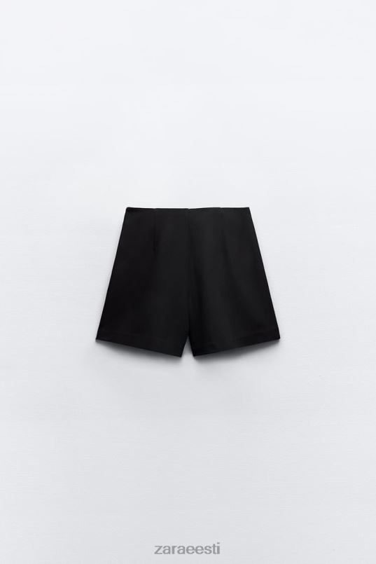 Zara nööpidega poolitatud seelik naised must Riietus 42F0H582