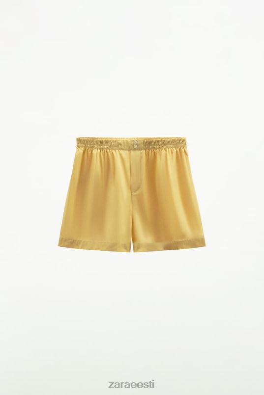 Zara pestud popliinpüksid naised vanilje Riietus 42F0H629