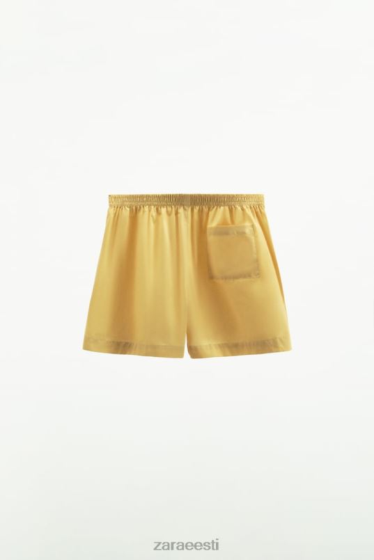 Zara pestud popliinpüksid naised vanilje Riietus 42F0H629