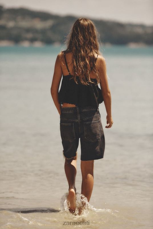 Zara trf lahtised teksapüksid naised antratsiithall Riietus 42F0H558