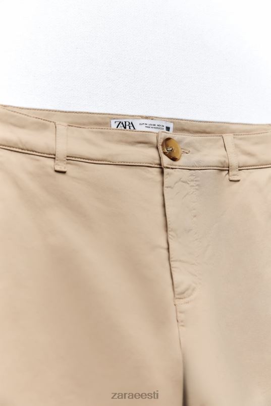 Zara chino püksid naised keskmine kaamel Riietus 42F0H499