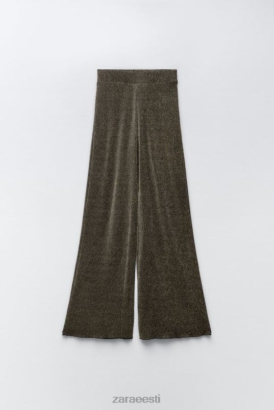 Zara metallniidiga püksid naised kullast Riietus 42F0H490