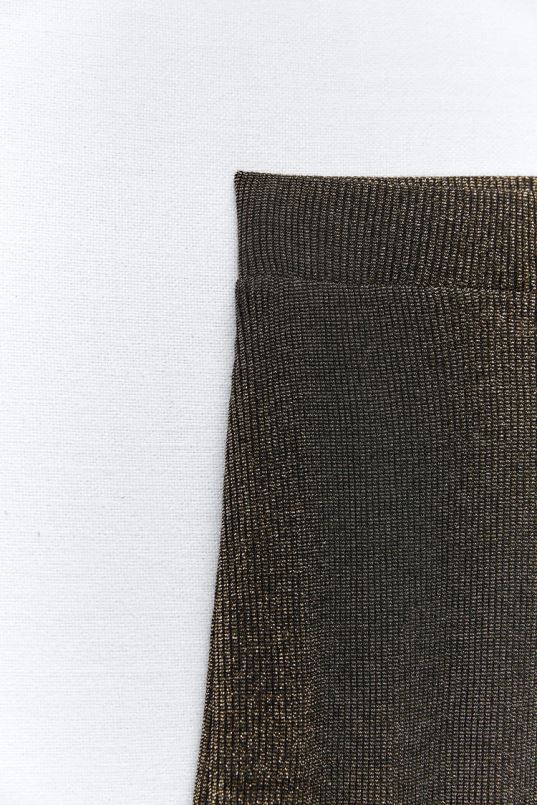 Zara metallniidiga püksid naised kullast Riietus 42F0H490