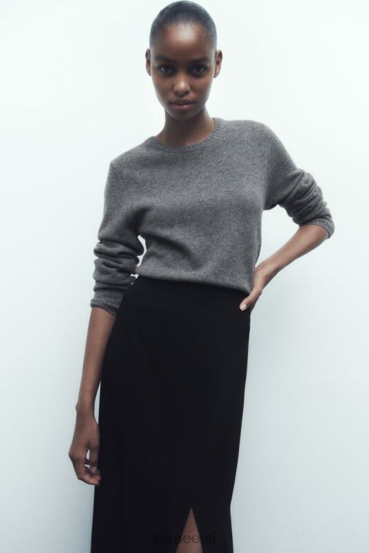 Zara asümmeetriline midi seelik naised must Riietus 42F0H664