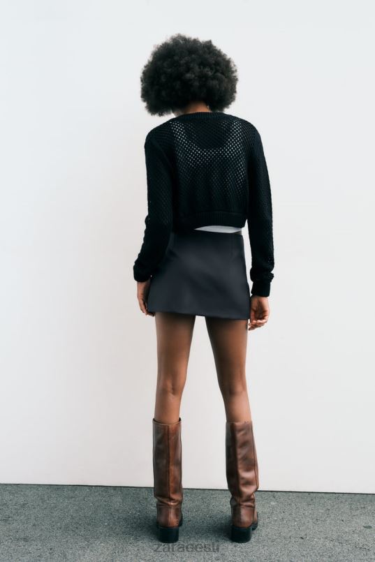 Zara asümmeetriline skort naised bensiin sinine Riietus 42F0H528