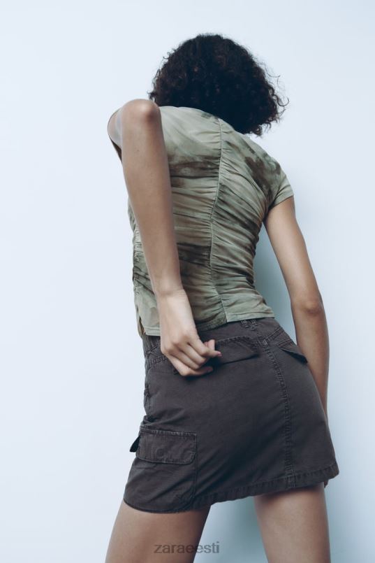Zara cargo mini seelik naised hall Riietus 42F0H646