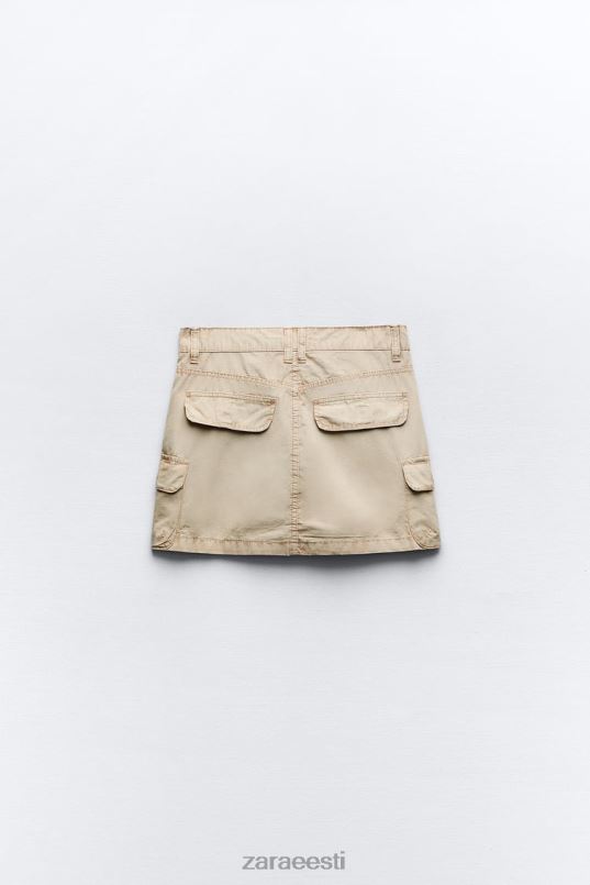 Zara cargo mini seelik naised kerge kaamel Riietus 42F0H680