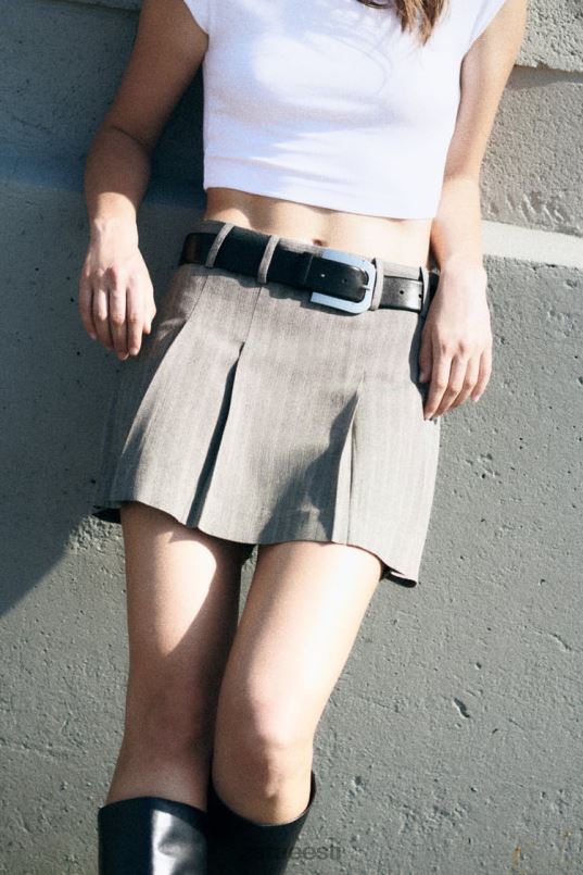 Zara kalasaba skort naised hall mergel Riietus 42F0H556