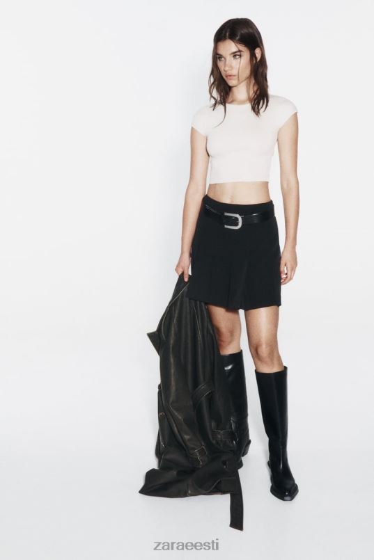 Zara kastivoldiga miniseelik naised must Riietus 42F0H659