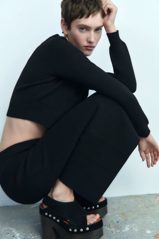 Zara koo midi seelik naised must Riietus 42F0H644