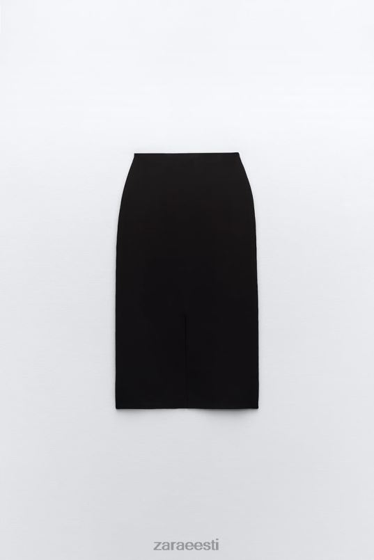 Zara koo midi seelik naised must Riietus 42F0H644