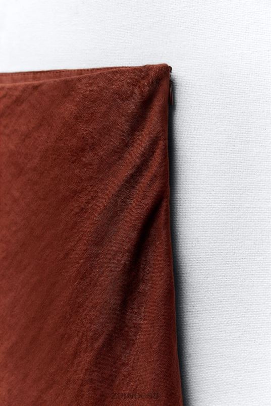 Zara kulunud linane seelik naised telliskivi Riietus 42F0H707