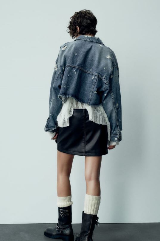 Zara kunstnahast taskuseelik naised must Riietus 42F0H662