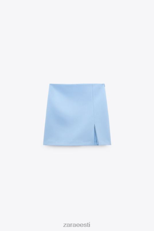 Zara lõhikuga skort naised helesinine Riietus 42F0H536