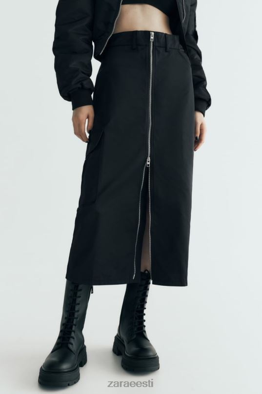 Zara lukuga nailonist seelik naised must Riietus 42F0H634