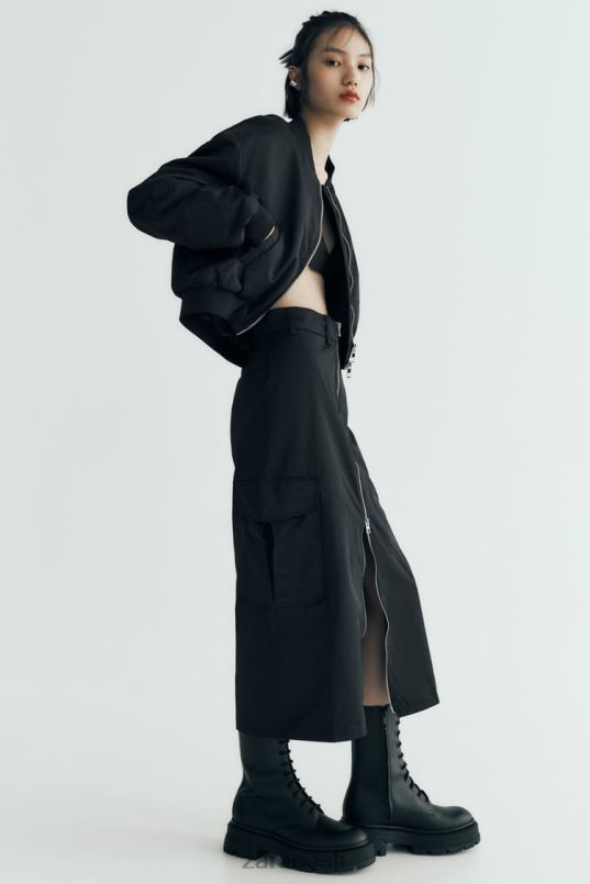 Zara lukuga nailonist seelik naised must Riietus 42F0H634