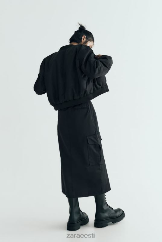 Zara lukuga nailonist seelik naised must Riietus 42F0H634