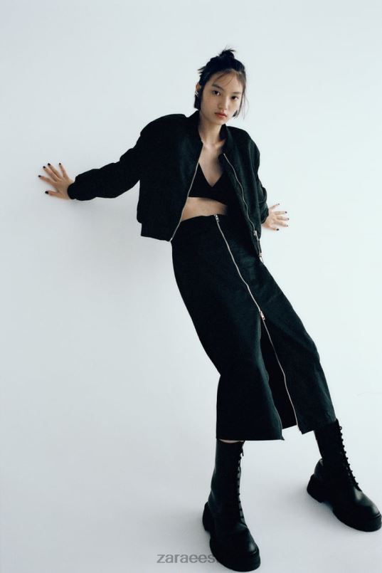 Zara lukuga nailonist seelik naised must Riietus 42F0H634